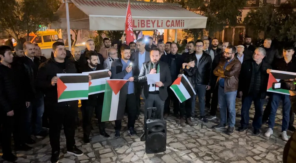 TÜGVA, İsrail saldırılarını protesto etti