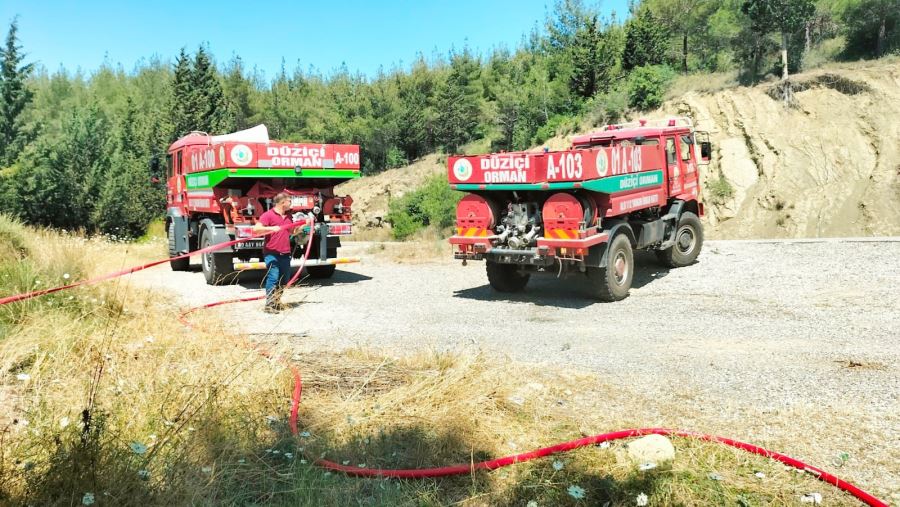 Kanlıgeçit mevkisindeki orman yangını söndürüldü