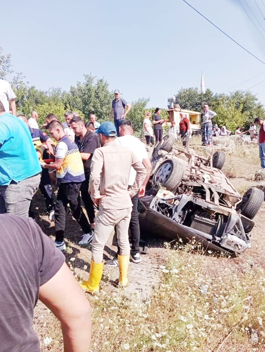Bostanlar köyünde kaza: 2 yaralı
