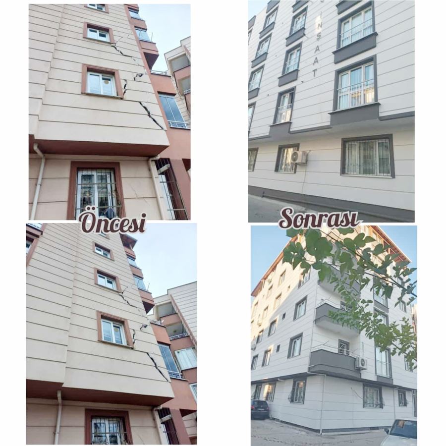 Apartman sahipler, firma yetkililerine teşekkür etti