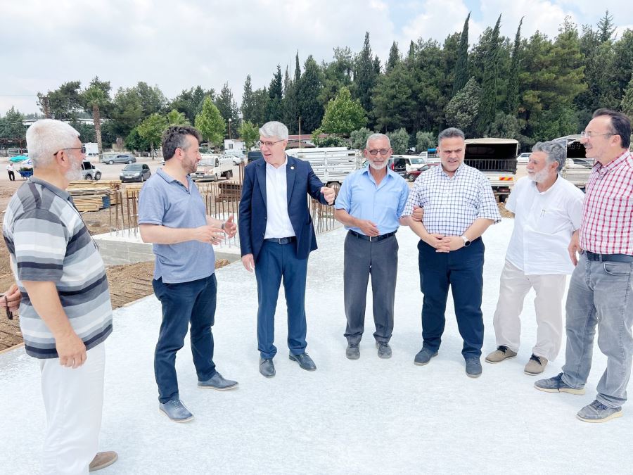 Cebelibereket Şehitlik Camisi inşaatı hızla yükseliyor
