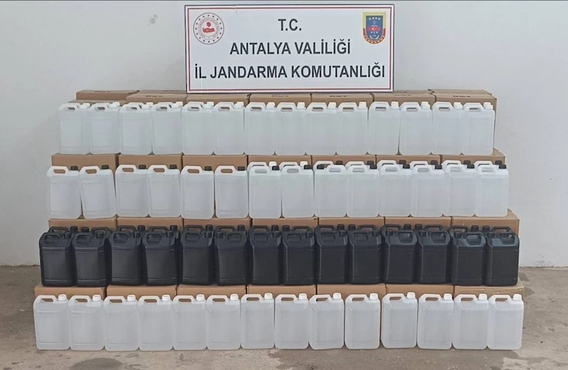 Gazipaşa’da 3 bin litre kaçak etil alkol ele geçirildi
