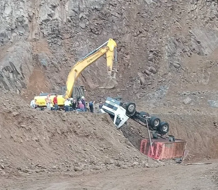 Ordu’da taş ocağında kamyon devrildi, sürücü hayatını kaybetti
