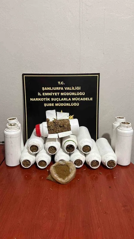 Şanlıurfa’da 7 kilo 150 gram uyuşturucu ele geçirildi
