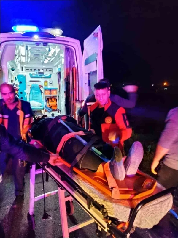 Mardin’de devrilen otomobildeki 3 kişi yaralandı
