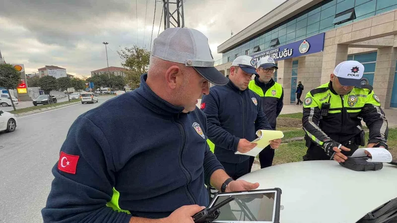 Trafikten kaçmak için kaldırıma çıktı: 2 bin 309 lira ceza yedi
