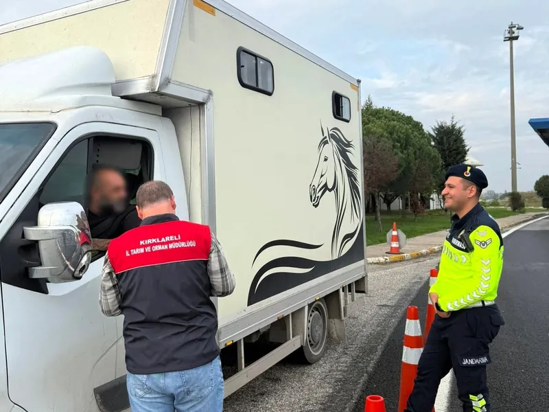 Kırklareli’nde canlı hayvan ve hayvansal ürünlerin nakillerine denetim
