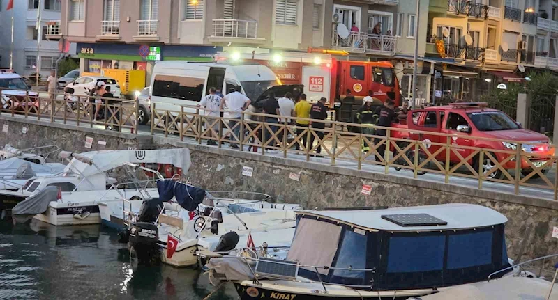 Marmaris’te minibüs yandı, can kaybı ve yaralı yok
