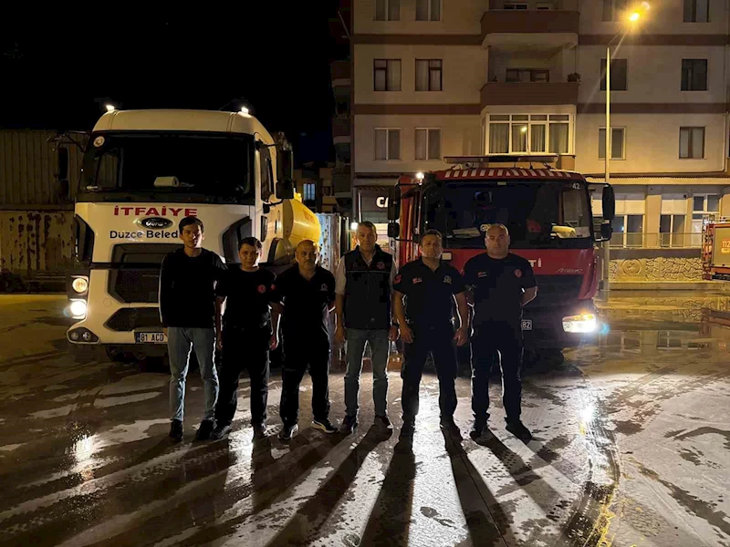Düzce İtfaiyesi İzmir’e yola çıktı
