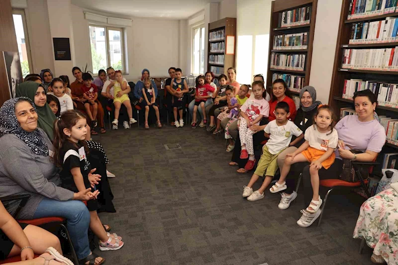 Anneler ve çocuklar yaz tatilinde kütüphanelerde buluşuyor

