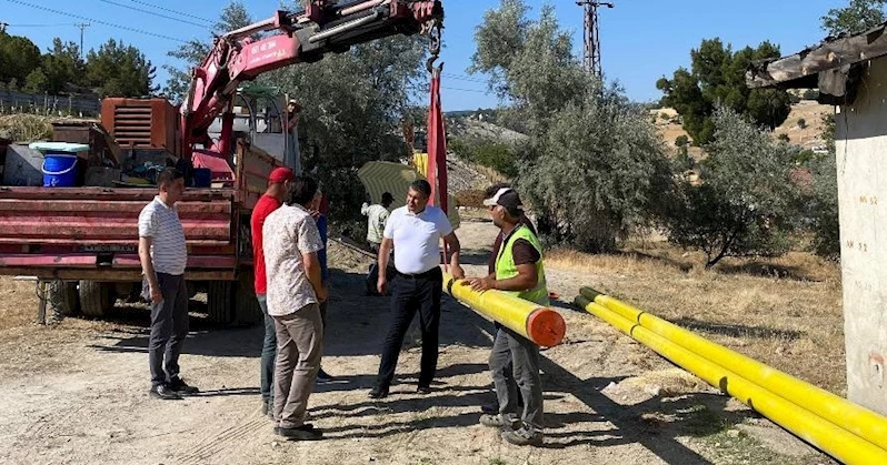 Gediz Hacıbaba mahallesinde doğalgaz çalışmaları başladı

