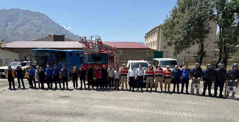 Cezaevinde deprem ve yangın tatbikatı
