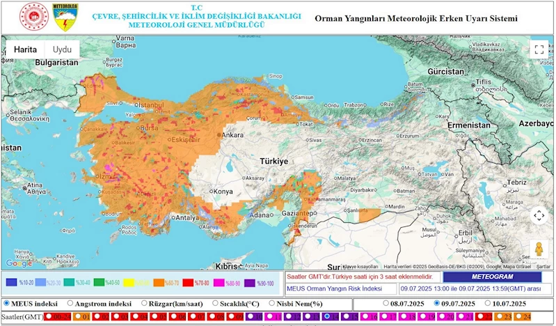 Orman yangını riskine karşı uyarılar yapıldı
