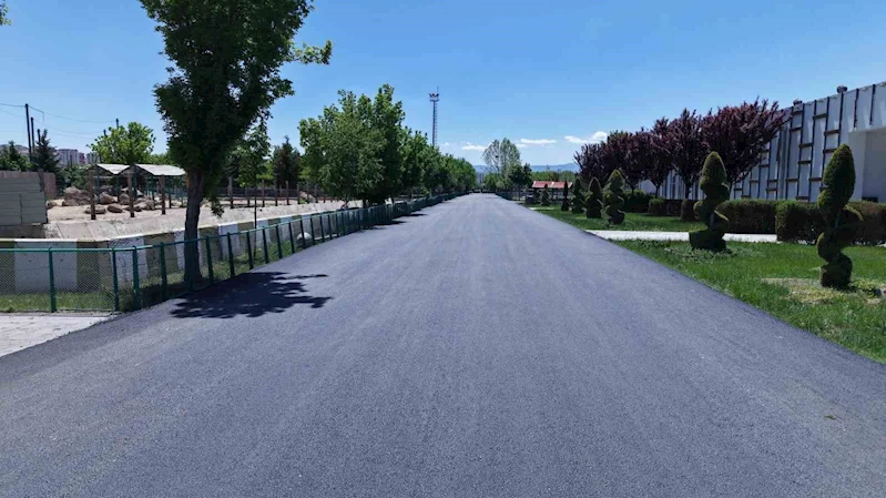 Hayvanat bahçesinde yürüyüş yolları yenilendi
