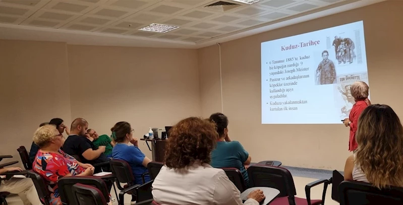Nazilli Devlet Hastanesi’nde sağlık çalışanlarına ’Kuduz’ eğitimi
