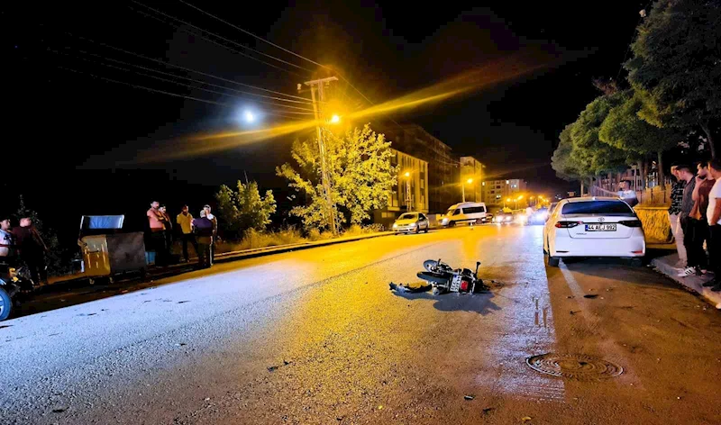 Otomobil ve motosiklet çarpıştı: 1 ölü
