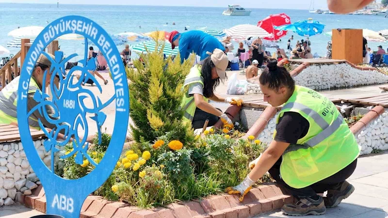 Büyükşehi’den Didim’de peyzaj ve temizlik çalışması
