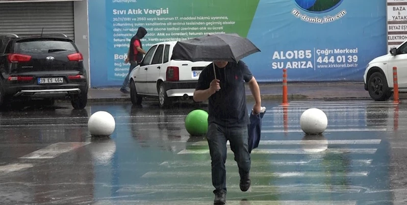 Kırklareli’nde sağanak etkili oldu
