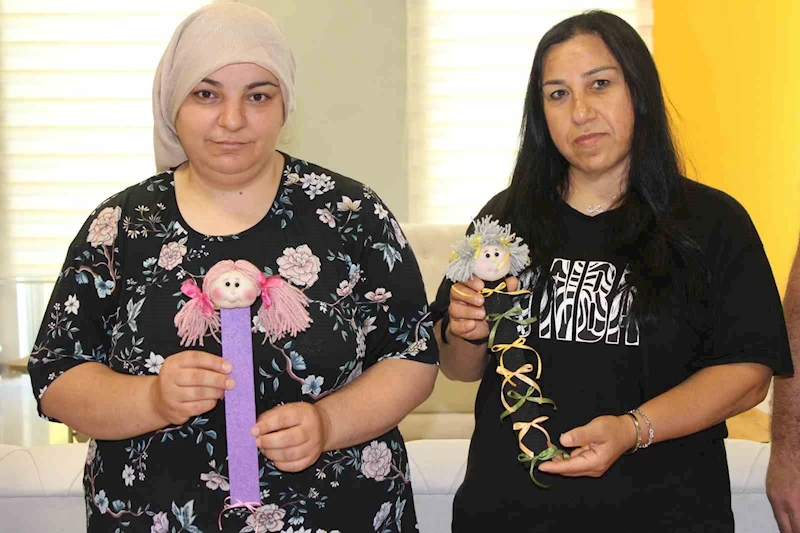 Hasta yakını kadınlar el işleri ile moral buluyor
