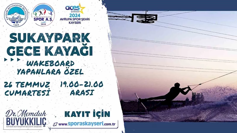 Spor A.Ş.’den yaz gecelerine renk katacak spor etkinliği: ‘SUKAY’da gece kayağı’
