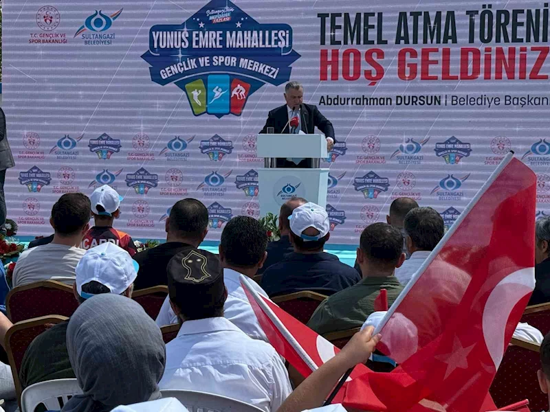 Sultangazi’de Gençlik ve Spor Merkezi’nin temeli atıldı
