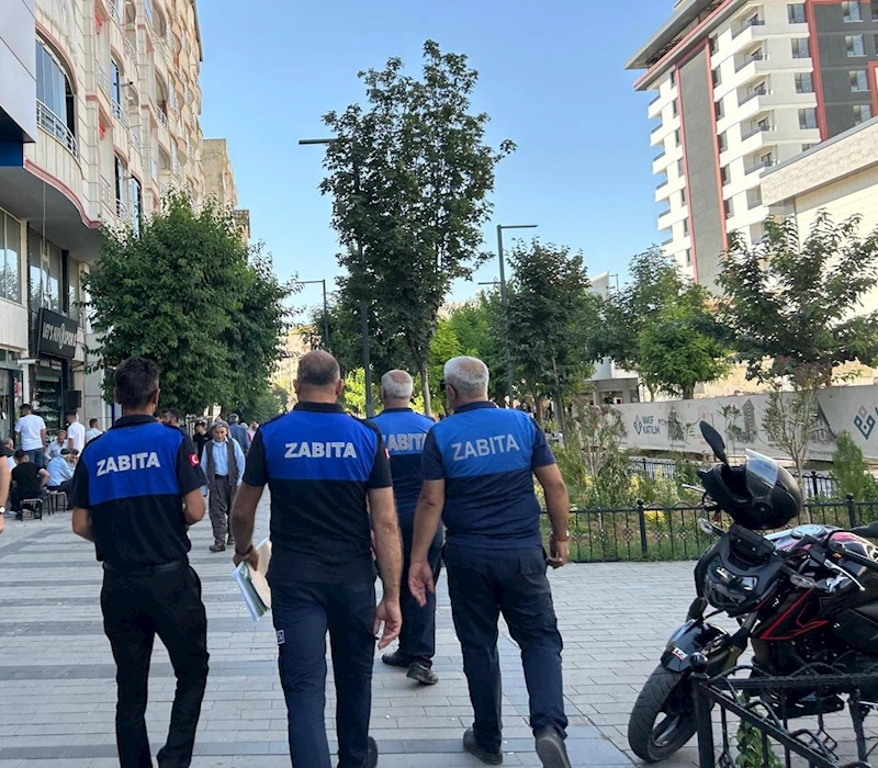 Siirt’te kaldırım işgallerine ceza
