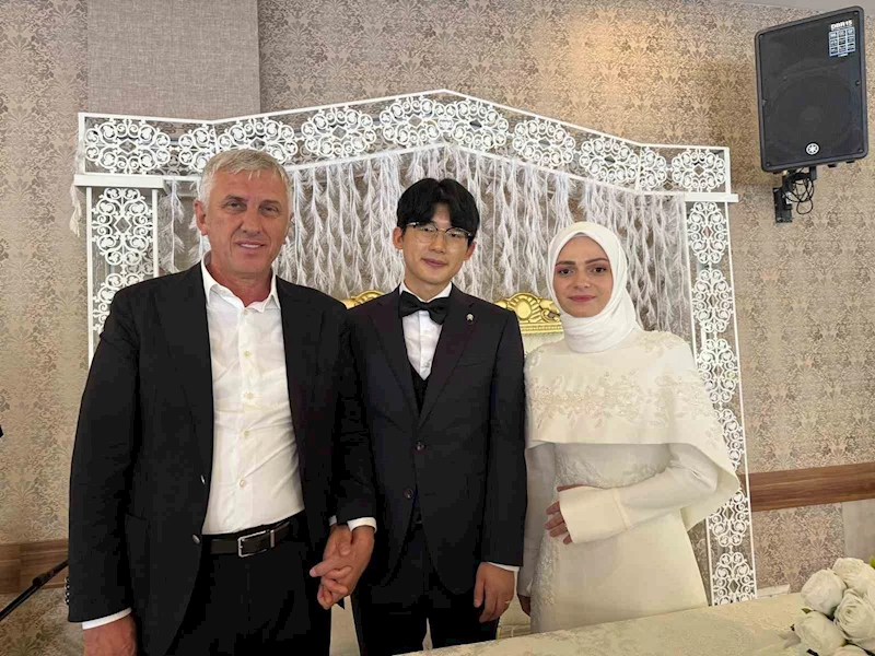 11 bin kilometrelik aşk Of’ta nikahla taçlandı
