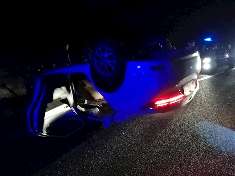 Malatya’da otomobil devrildi: 4 yaralı

