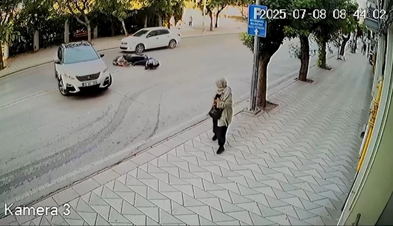 Sebep olduğu kazanın ardından hiçbir şey olmamış gibi yoluna devam etti
