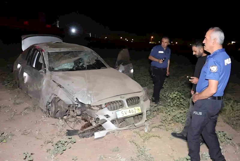 Şarampole takla atıp hurdaya dönen otomobilin sürücüsü ağır yaralandı
