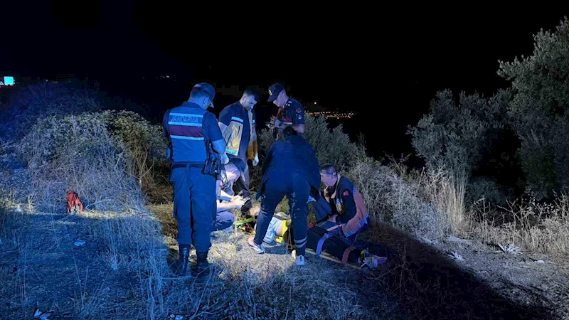 Bursa’da şarampole yuvarlanan motosikletin sürücüsü yaralandı
