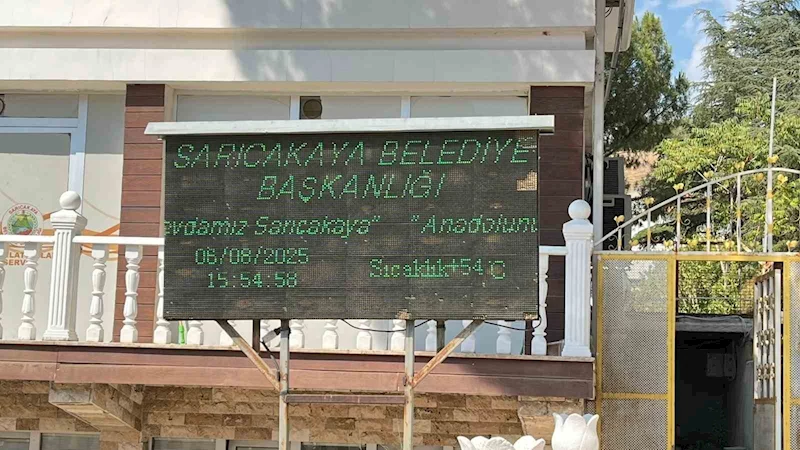 Sarıcakaya’da termometreler 54’ü gösterdi
